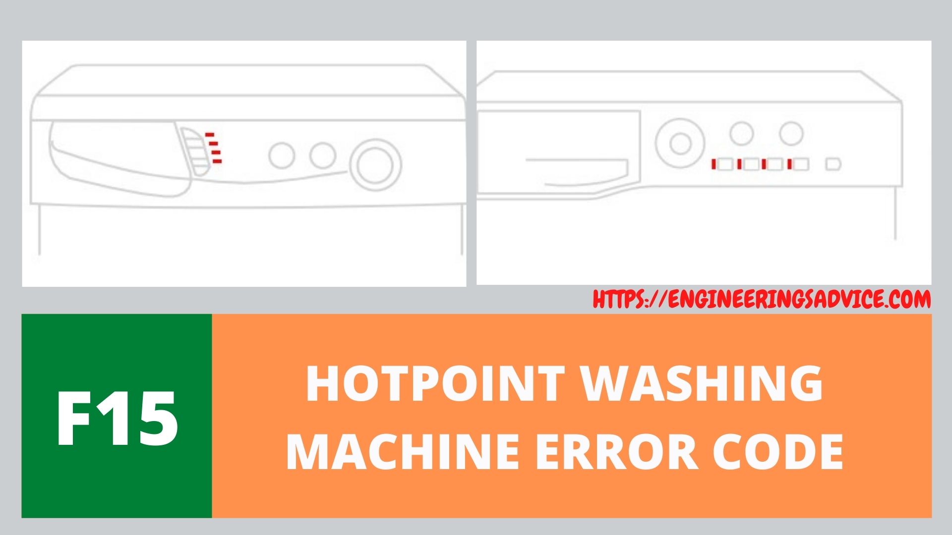 F15 Hotpoint Washing Machine Error Code And Symbols