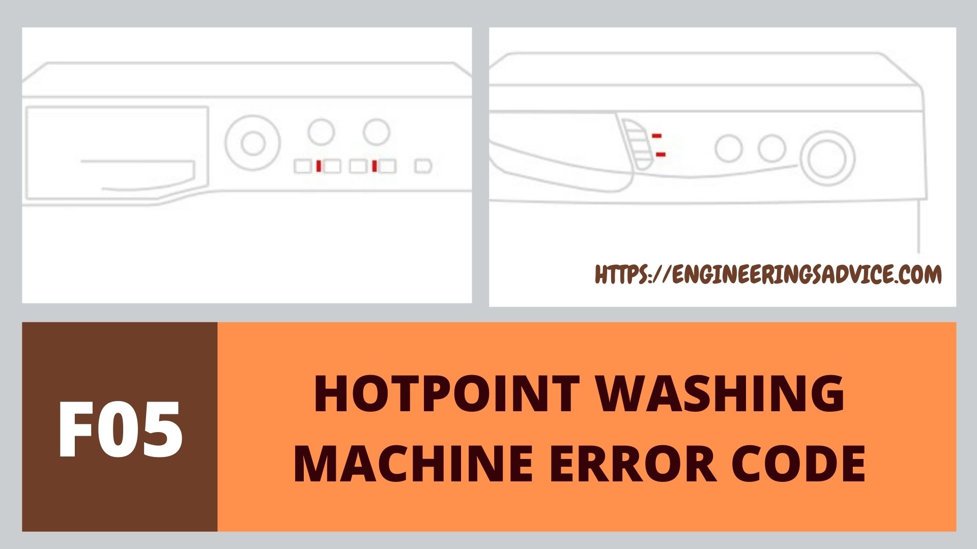 f05 hotpoint washing machine error codes