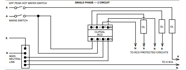 How To Connect A RCD: Circuits, Connection Options, Safety Rules -  Engineering's Advice  4 Pole Rcd Wiring Diagram    Engineering's Advice
